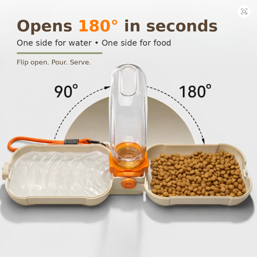 DuoFlip Water & Food Bottle